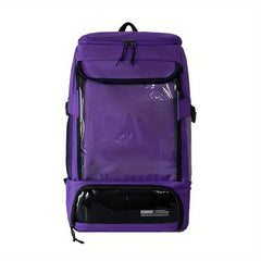 Large Travel Storage Backpack with Front Transparent Pocket