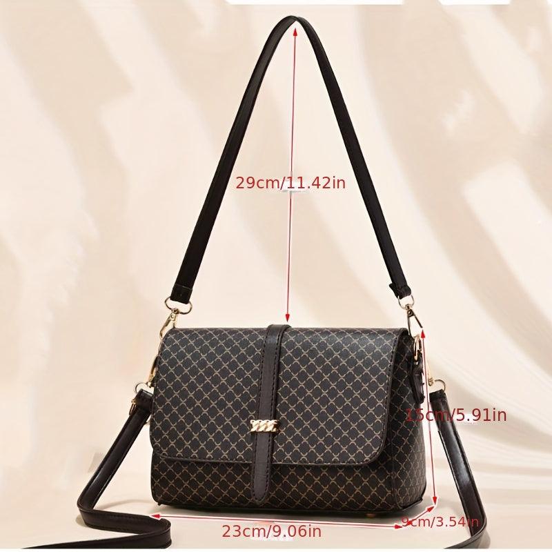 Geometric Pattern Shoulder Bag Crossbody Bag