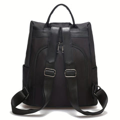 Minimalist Solid Backpack All Match Travel Storage Daypack For Women