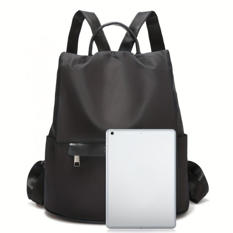 Minimalist Solid Backpack All Match Travel Storage Daypack For Women