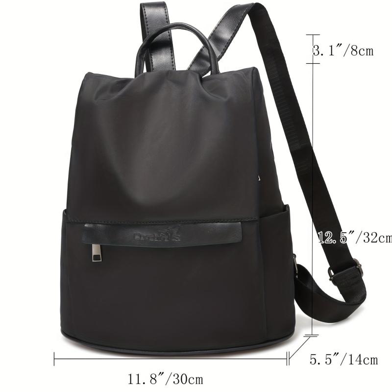 Minimalist Solid Backpack All Match Travel Storage Daypack For Women