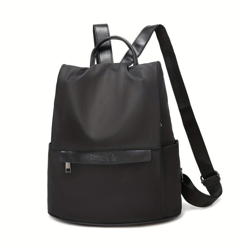 Minimalist Solid Backpack All Match Travel Storage Daypack For Women