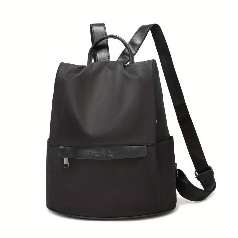 Minimalist Solid Backpack All Match Travel Storage Daypack For Women