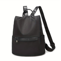 Minimalist Solid Backpack All Match Travel Storage Daypack For Women