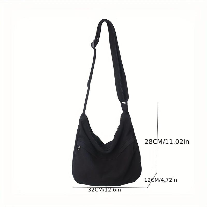 Japanese Style Canvas Messenger Bag Large Capacity Shoulder Bag