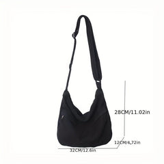 Japanese Style Canvas Messenger Bag Large Capacity Shoulder Bag