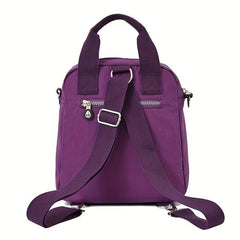 Adjustable Strap Zipper Backpack Top Handle Handbag
