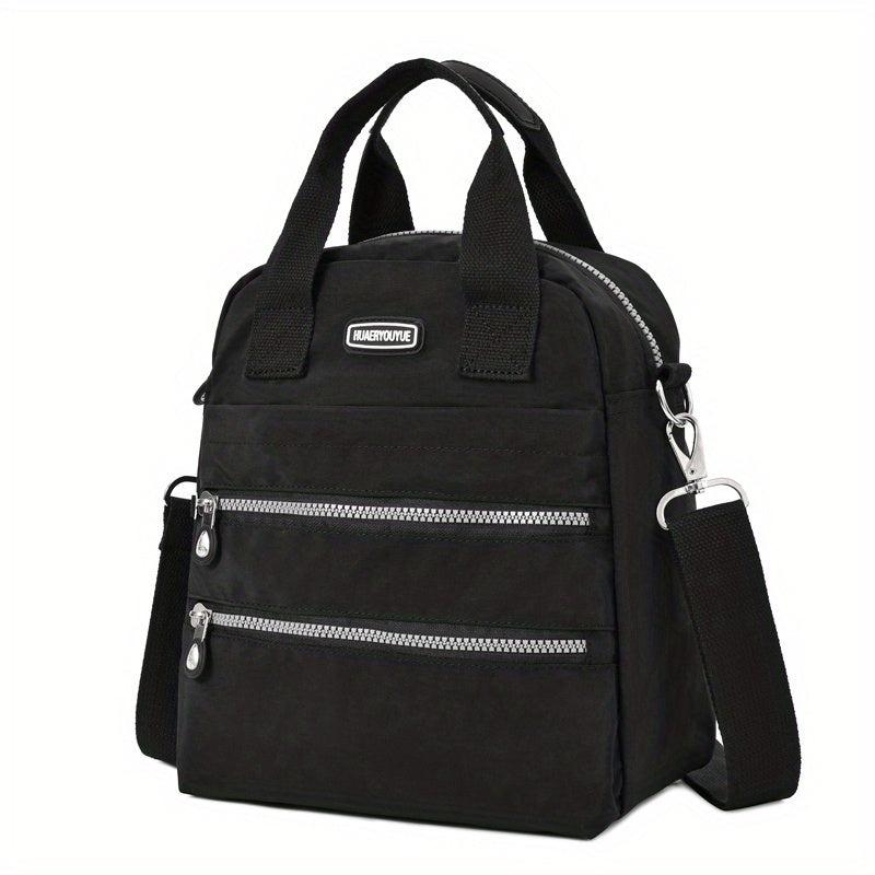 Adjustable Strap Zipper Backpack Top Handle Handbag
