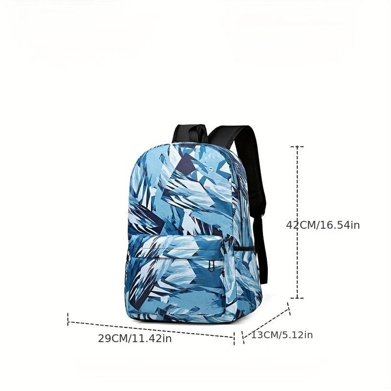 Graffiti Geometric Pattern Backpack School Bag