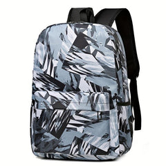 Graffiti Geometric Pattern Backpack School Bag