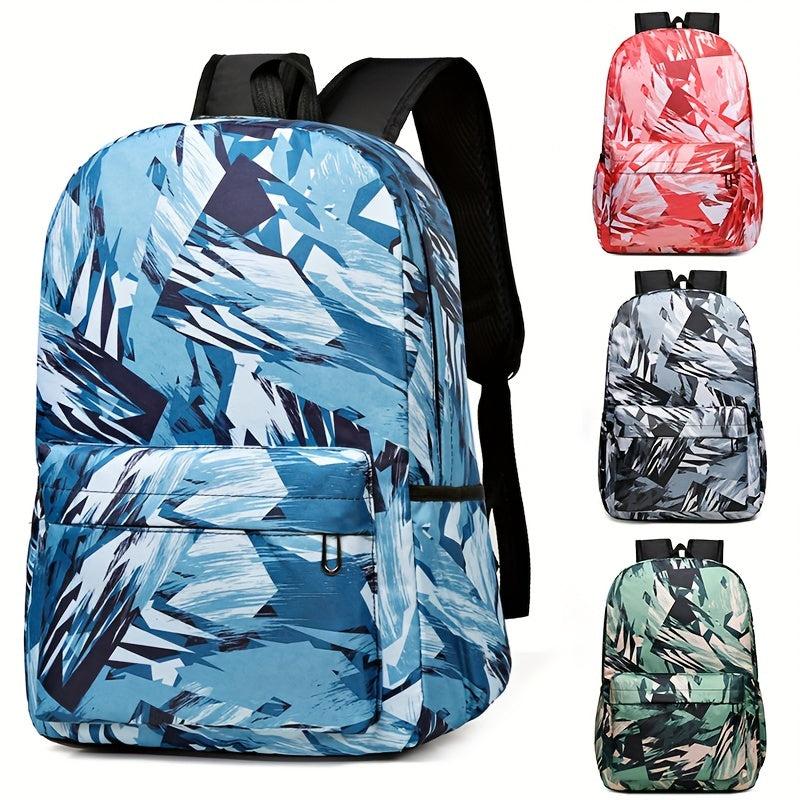 Graffiti Geometric Pattern Backpack School Bag