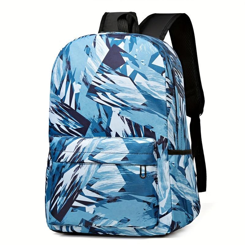 Graffiti Geometric Pattern Backpack School Bag