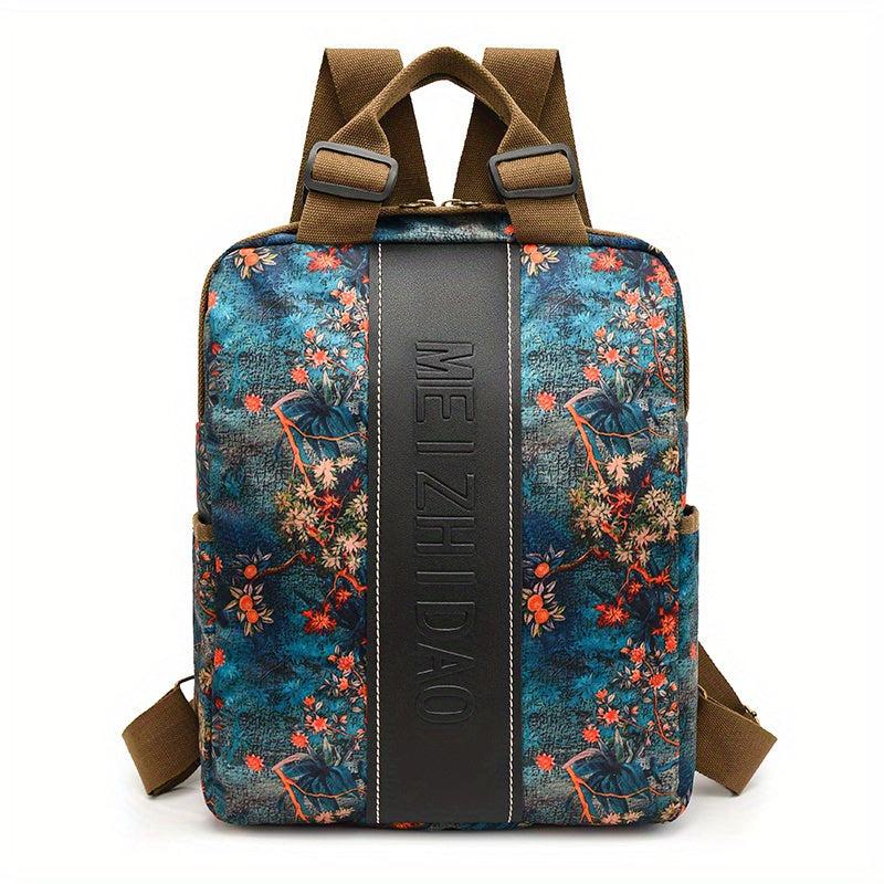 Women's Anti Theft Backpack Large Capacity Print Shoulder Bag