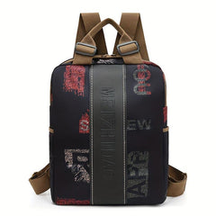Women's Anti Theft Backpack Large Capacity Print Shoulder Bag