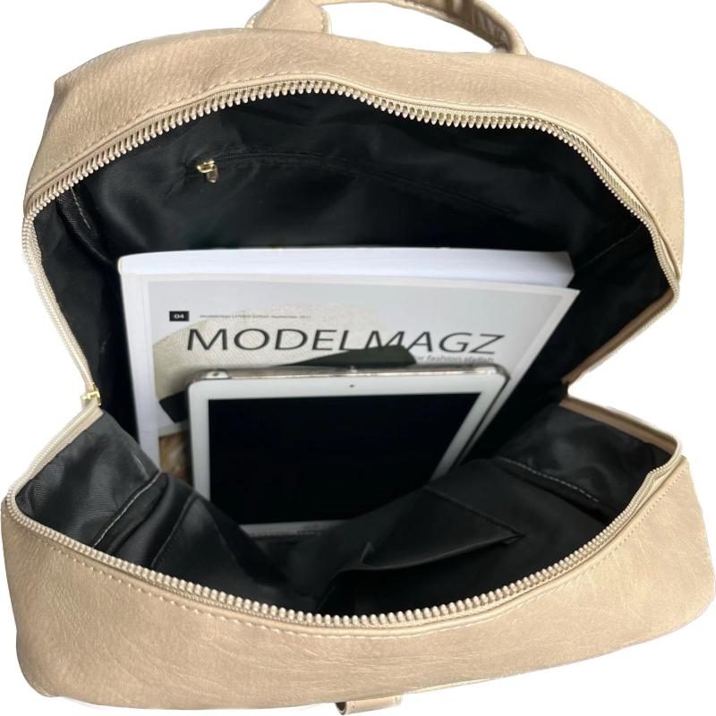 Vintage Solid Backpack All Match Travel Storage Rucksack Women's Classic Daypack