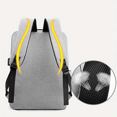 3 Pcs Casual Backpack Set w/ Crossbody Bag & Clutch for Work & Travel