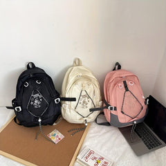 Y2K Drawstring Schoolbag Large Capacity Backpack