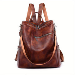 Vintage Convertible Backpack Purse Retro Two way Preppy Daypack