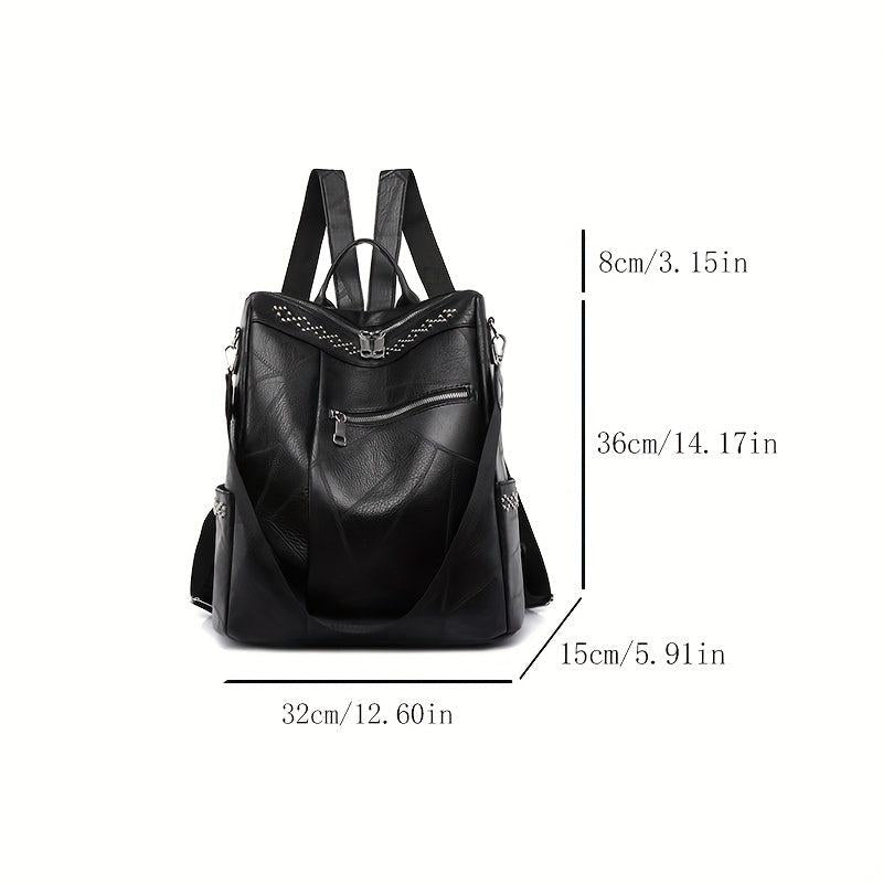 Vintage Convertible Backpack Purse Retro Two way Preppy Daypack