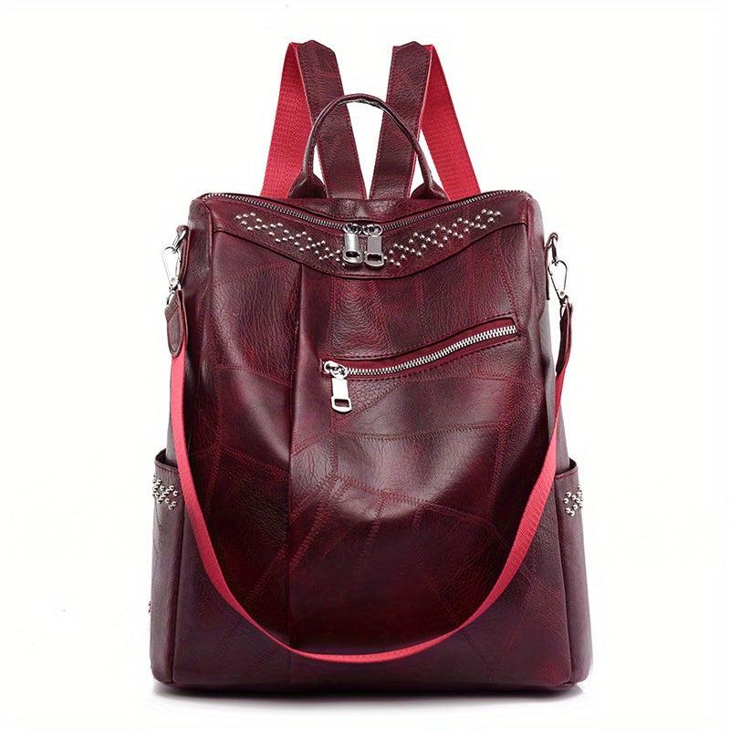 Vintage Convertible Backpack Purse Retro Two way Preppy Daypack