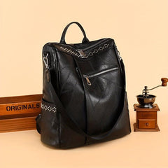 Vintage Convertible Backpack Purse Retro Two way Preppy Daypack