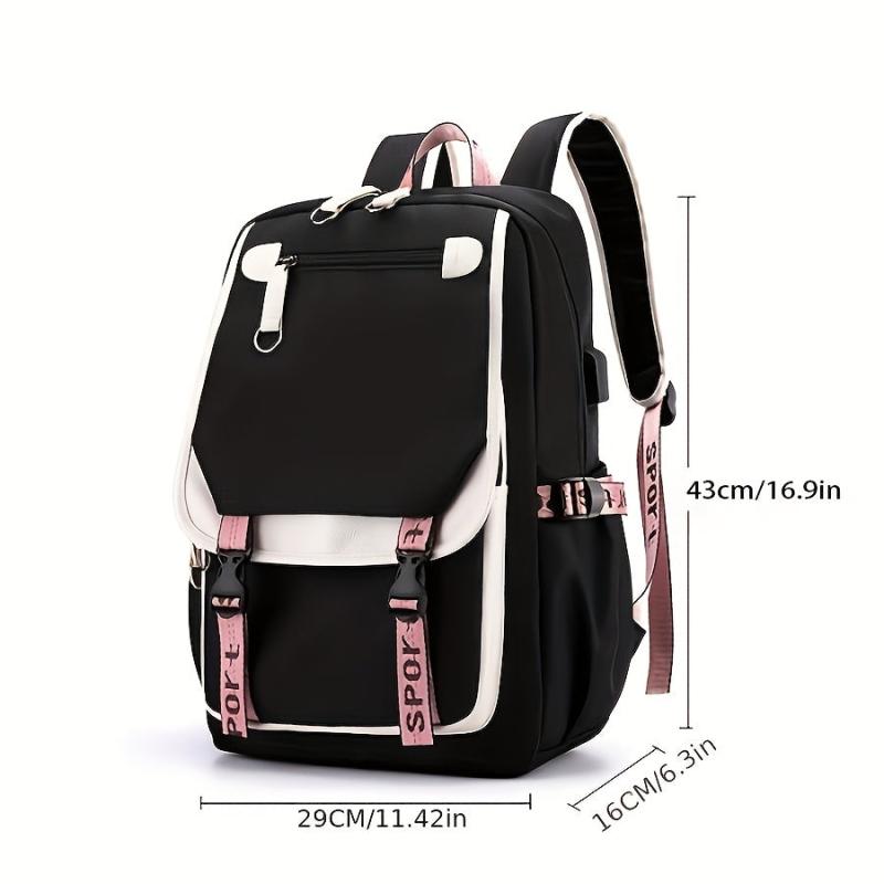 Large Capacity Preppy School Laptop BookBag