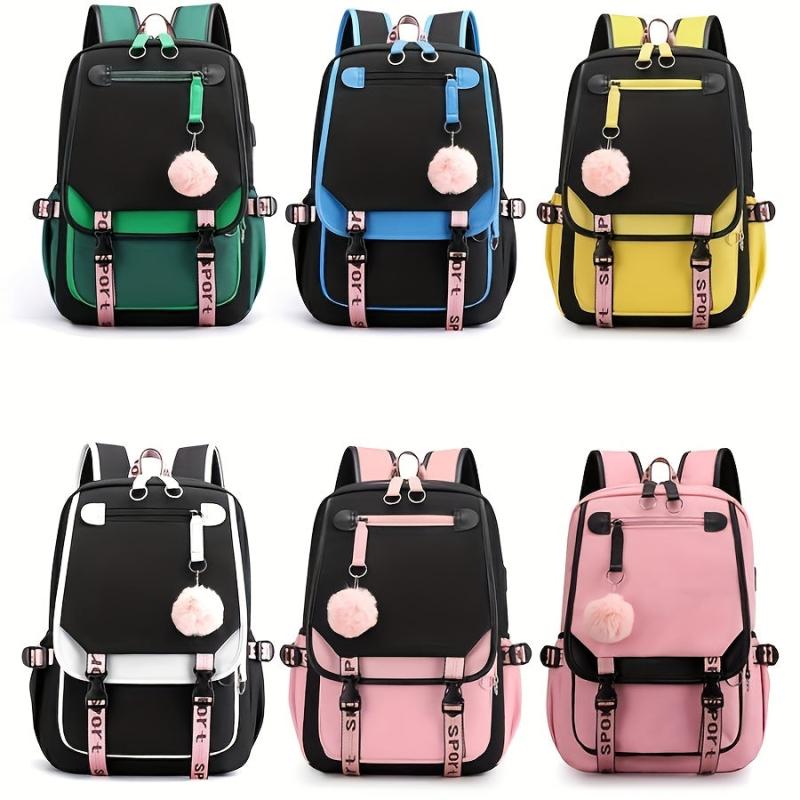 Large Capacity Preppy School Laptop BookBag