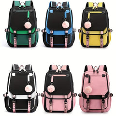 Large Capacity Preppy School Laptop BookBag