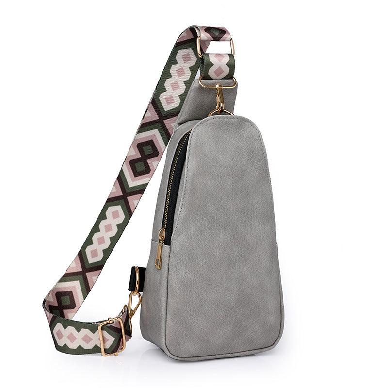 Vintage Crossbody Chest Bag Retro Sling Bag Women's Casual Shoulder Purse
