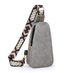 Vintage Crossbody Chest Bag Retro Sling Bag Women's Casual Shoulder Purse
