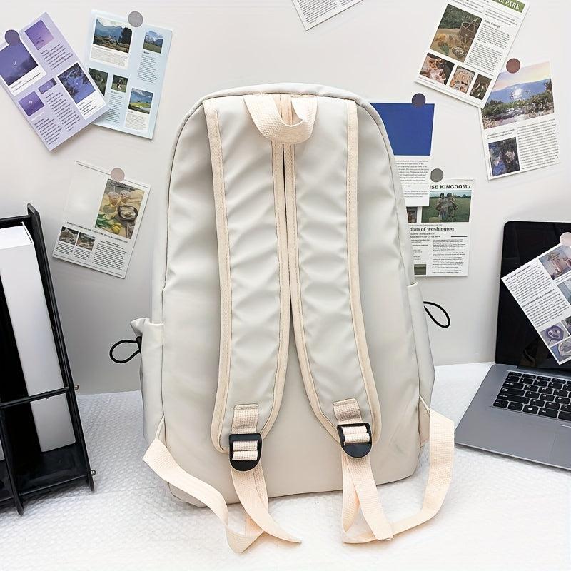 Large Capacity Preppy Backpack School Laptop BookBag Casual Travel Daypack