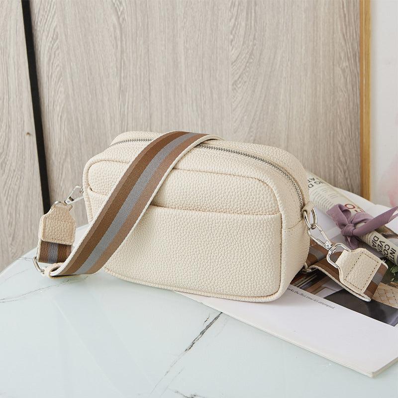 Casual Square Shoulder Bag Crossbody With Wide Straps