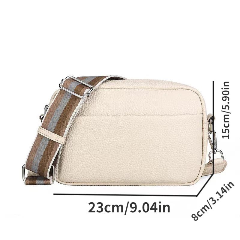 Casual Square Shoulder Bag Crossbody With Wide Straps