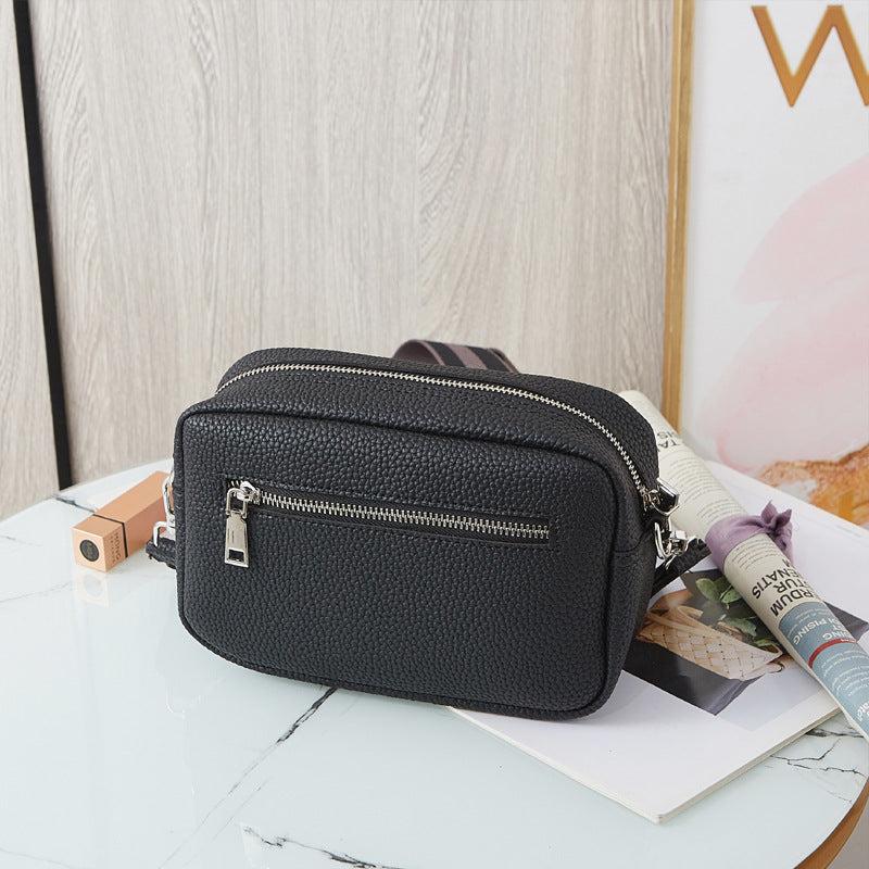 Casual Square Shoulder Bag Crossbody With Wide Straps
