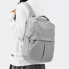 Large Capacity Preppy Backpack Zipper Storage Daypack School Bag