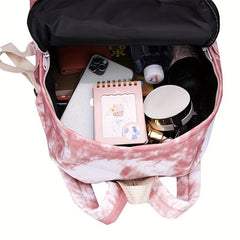 Gradient Tie Dye Travel Backpack Large Capacity Laptop Schoolbag