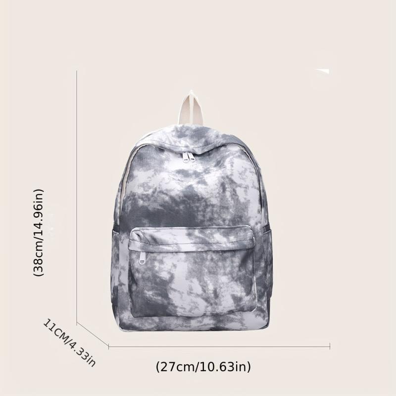 Gradient Tie Dye Travel Backpack Large Capacity Laptop Schoolbag