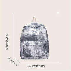 Gradient Tie Dye Travel Backpack Large Capacity Laptop Schoolbag