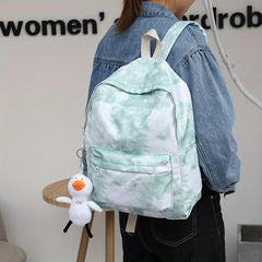 Gradient Tie Dye Travel Backpack Large Capacity Laptop Schoolbag