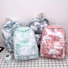 Gradient Tie Dye Travel Backpack Large Capacity Laptop Schoolbag