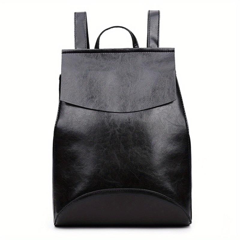 Vintage Flap Backpack Purse Retro Two Way Preppy School Bag