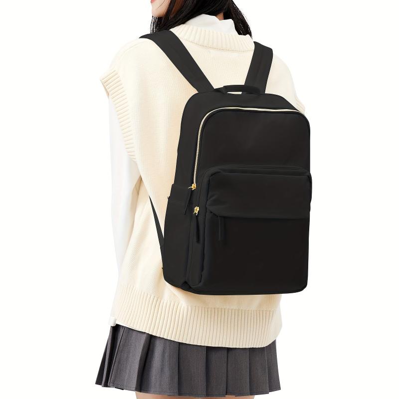 Casual Zipper Backpack All Match Daypack Business Laptop Bag