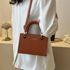 Letter Graphic Tote Bag Crossbody Satchel for Shopping