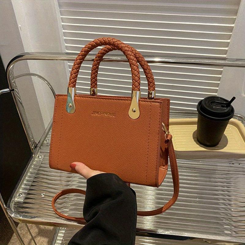 Letter Graphic Tote Bag Crossbody Satchel for Shopping