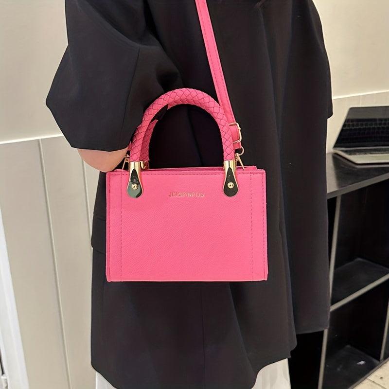 Letter Graphic Tote Bag Crossbody Satchel for Shopping