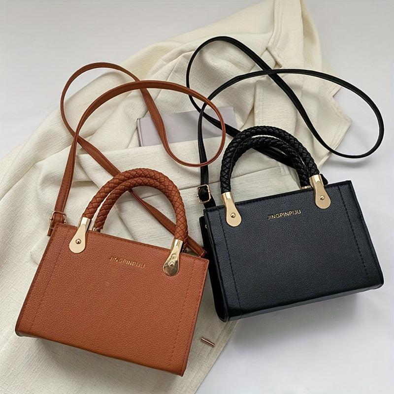 Letter Graphic Tote Bag Crossbody Satchel for Shopping