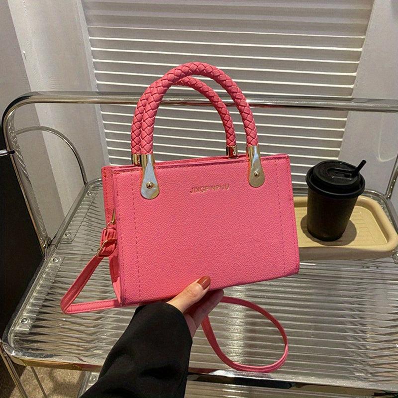 Letter Graphic Tote Bag Crossbody Satchel for Shopping