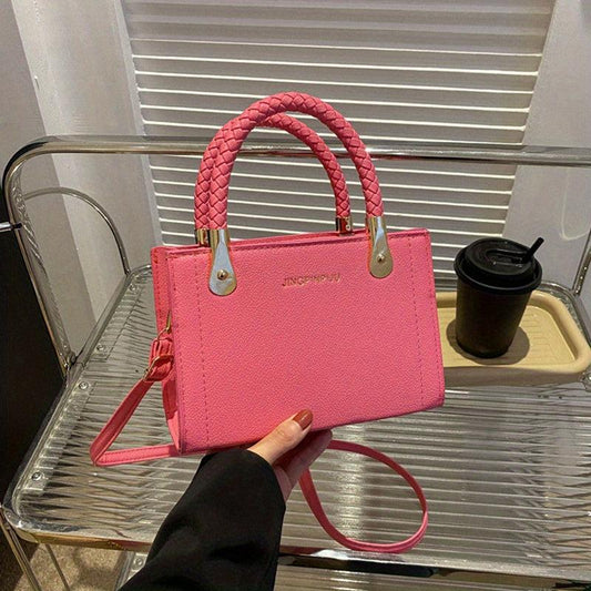 Letter Graphic Tote Bag Crossbody Satchel for Shopping