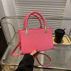 Letter Graphic Tote Bag Crossbody Satchel for Shopping