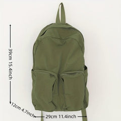 Preppy Style Schoolbag Large Capacity Travel Daypack
